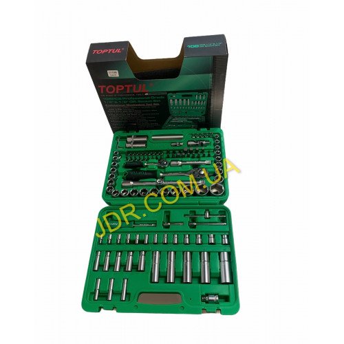 JDR - Набір інструменту 1/4 & 1/2 108од. (6-гр.) New box GCAI108R x4699