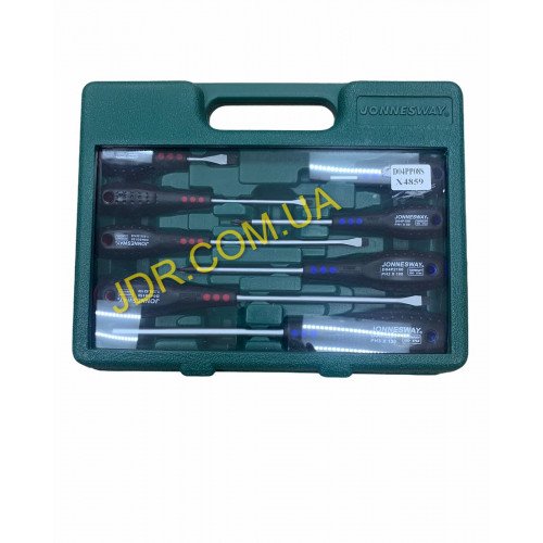 JDR - Набір викруток шлиц і хрест  FULL STAR SL 6.5x38-6.5x150 PH 8 пр. D04PP08S x4859